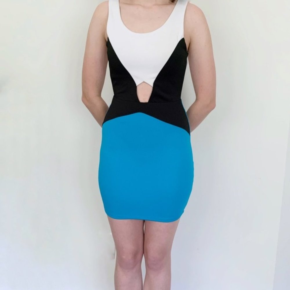 Body Con Graphic Cocktail Dress
